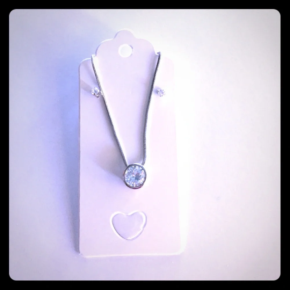 Crystal Drop and Crystal Stud Earrings